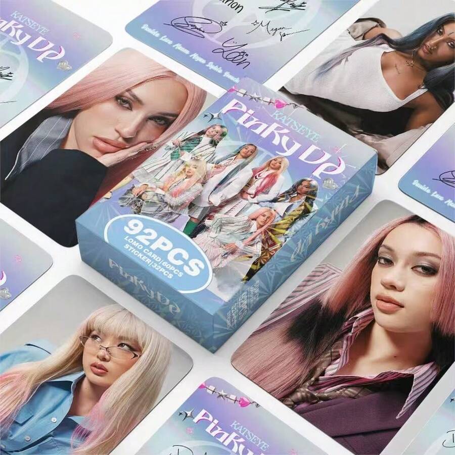 92pcs/Celebrity Photo Collection Card Set Boxed Character Cards Stickers Combination Peripheral Gift - Multicolor - View 1