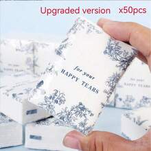 1/5/10/20/30/50pcs Elegant Floral Tissue Paper Set, Soft Wedding Birthday Party Favors, Printed With "May You Shed Tears Of Joy" Text, Suitable For Brides, Grooms And Guests, Decorative Tabletop Display, Applicable For Wedding Favors - A - View 16