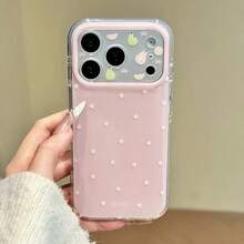 Summer Fruit Star Pattern Silicone Soft Phone Case, Suitable For IPhone 17, 16, 15 Pro Max 14, 13, 12, 11 Pro Protective Back Cover, Shockproof TPU Buffer Cover Suitable For Daily Use And Gifts In All Seasons, Valentine's Day, Christmas, Back To School Season Gift Selection - Pink - View 2