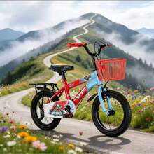 20-Inch Carbon Steel Bike, With Front Basket And Rear Rack, Random Delivery Of Colors, Suitable For Everyday Riding, Outdoor Recreation And Commuting - Multicolor - View 3