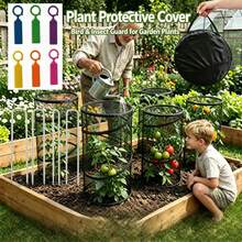 1pc Foldable Pop-Up Garden Plant Protective Cover, Fine Mesh Insect Barrier Net, Breathable Plant Shield To Block Birds For Veggies And Blooms - A - View 1