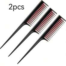 1/2/3pcs Luxury 3-In-1 Teasing Comb, Unisex - Suitable For Teasing, Back-Combing And Sectioning - Increases Volume For Fine, Thin Hair - Heat Resistant, Durable, Portable - Multicolor - View 11