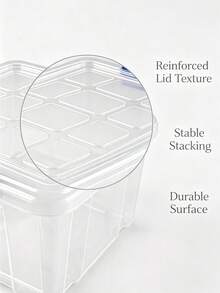 Multi-Functional Transparent Storage Containers Feature Large Capacity,Reinforced Snap-Lock Lids. Sturdy. Perfect For Storing And Organizing Seasonal Clothing.Home Organization, Can Be Used In Wardrobes, Storage Rooms, Bedrooms, Offices, Kitchens. - Storage Box With Lid - View 10
