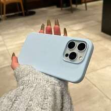 Compatible With IPhone 17E 17 Pro Max 16 15 14 13 12 Mini 11, Shockproof Liquid Silicone Protective Phone Case With Soft Scratch Resistant Ultra-Fine Fiber Lining, For Iphone 8 Plus 7 6s Soft Cover - New Sky Blue - View 2