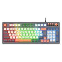 RAIKU Gaming Keyboard And Mouse Set, 3-Color Wired Illuminated Desktop 98-Key Multi-Color Keyboard, 6-Button Illuminated Mouse, Keyboard And Mouse Set - View 16