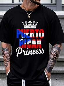 100% Cotton Chancla Survivor Puerto Rican Puerto Rico Funny Spanish Joke T-Shirt Women's Men Graphic Tee - 黑色7 - 查看 1
