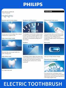 PHILIPS Sonicare HX3215/08 電動牙刷 可充電式音波牙刷 14天電池續航力 成人適用 男士女士家庭禮物 生日聖誕禮品 - 白色 - 查看 3