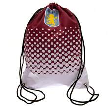 Aston Villa FC Dot Fade Drawstring Bag - Claret Red/White - View 2