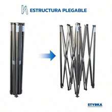 Carpa Toldo Plegable 3x3   -Impermeable Y Reforzado - Verde - Ver 6