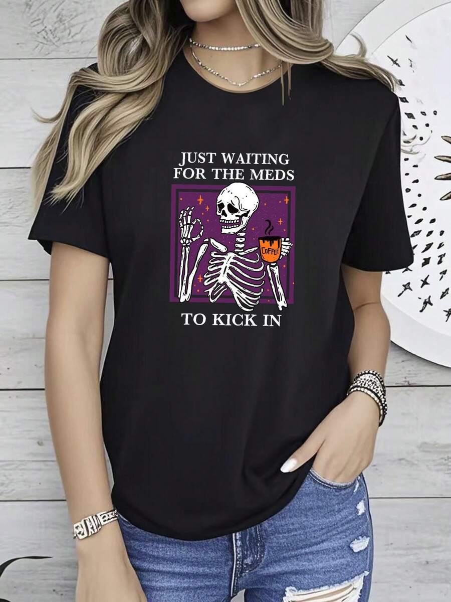 Women T-Shirts - 黑色 - 查看 1