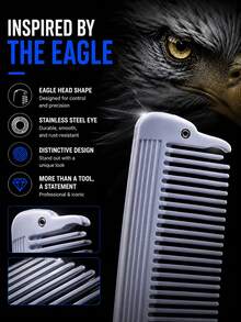 WANMEI Rotating Bearing Hair Comb Professional Haircutting Comb Head Hair Cutting Comb Double-Sided Wide Tooth & Fine Tooth Hair Comb Rotating Hairstyle Comb Barber Salon Hair Cutting Styling Tool - Multicolor - View 5