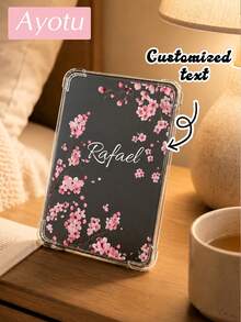 Ayotu Custom Sakura Pattern & Name Transparent Kindle Protective Case, Suitable For All-New Kindle Paperwhite 12th Generation (2024 Model, 7 Inch, Thin & Scratch-Resistant Silicone Back Cover Compatible With 6" All-New Kindle (11th Generation-2024/2022 Release, Compatible With Clara Colour, Clara Bw 6 Inch, Libra Colour 7 Inch - Multicolor - View 2