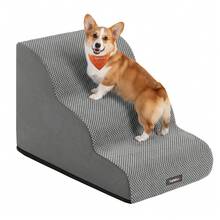 Feandrea Dog Stairs & Steps - Grey - View 1