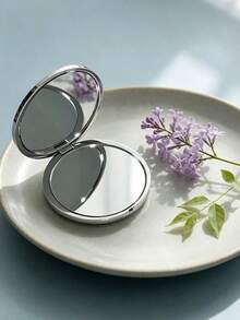 Dior 便攜式雙面化妝鏡禮品 - 銀色 - 查看 8