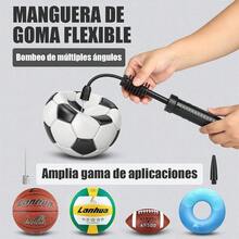 Portable Ball Pump Two-Way Air Inlet, Mini Pump To Inflate Balls, Basketball, Football, Volleyball, Swimming Ring, Rugby, Needle And Nozzle - Multicolor - View 3