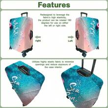 1PC, Flat Print Design, Print Design - No Texture, Accessories Only, Luggage Protective Cover, Does Not Include The Luggage Shown In The Picture, Suitable For 20 To 30 Inch Luggage, Made Of Thickened High-Quality Fabric, Essential Accessory For Your Travel And Checked Luggage. - Multicolor - View 5