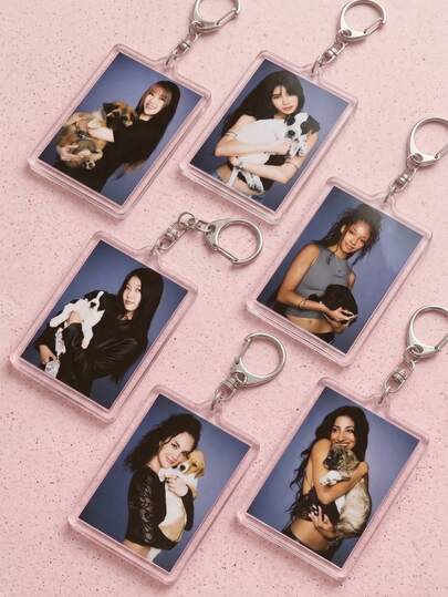 1/6pcs KATSEYE Acrylic Keychain, Girl Group, Manon Sophia Daniela Lara Megan Yoonchae, K-Pop Friendship Bag Charm, Tour Merchandise, Concert Essential, Tour Must-Have, Fan Support Item, Fan Freebies, Perfect Decoration For Concert Bag. ARMY Fan Perfect Gift, Party Favor