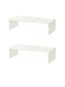 1/2 cái Kệ lưu trữ nhà bếp có thể mở rộng - Thiết kế điều chỉnh được, chất liệu nhựa bền, không cần dụng cụ, kệ lưu trữ tiết kiệm không gian, phù hợp cho tủ, mặt bếp, tủ thực phẩm - Phù hợp cho kệ lưu trữ hai tầng, hoàn hảo cho nhà bếp nhỏ, vẻ ngoài tối giản hiện đại, lắp ráp không cần dụng cụ, thiết kế nhỏ gọn di động, dễ vệ sinh, thiết yếu cho nấu ăn tại nhà - Xem 10