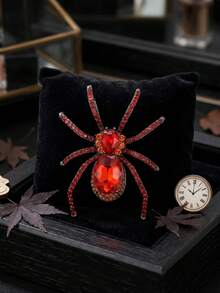 Halloween Rhinestone Spider Brooches For Women Unisex Creativity Animal Pins Party Jewelry Unique Fashion Accessories Friends Gatherings Holiday Gifts - Spider - View 17