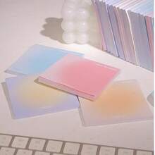 1pc/2pcs/4pcs/6pcs (1pc=50 Sheets) Gradient Japanese Salt Style Sticky Notes | High Quality Elegant, Strong Adhesion, Essential Notebook For Students - one-size - View 4