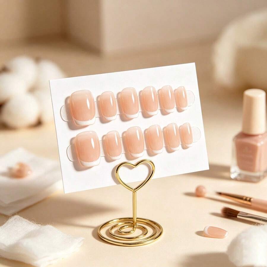 1/3pcs Metal Bowknot Shaped False Nail Tip Storage Rack, Cute Nail Art Display Paper Support Base, Wedding Photo Card Storage Base, Nail Art Color Card Display Rack, Suitable For Nail Salon - Multicolor - View 1