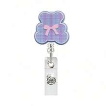 1pc Cute Fruit Cartoon Retractable Layered Acrylic Easy-Pull Badge Clip, Fun For Doctors And Nurses - Multicolor - View 12