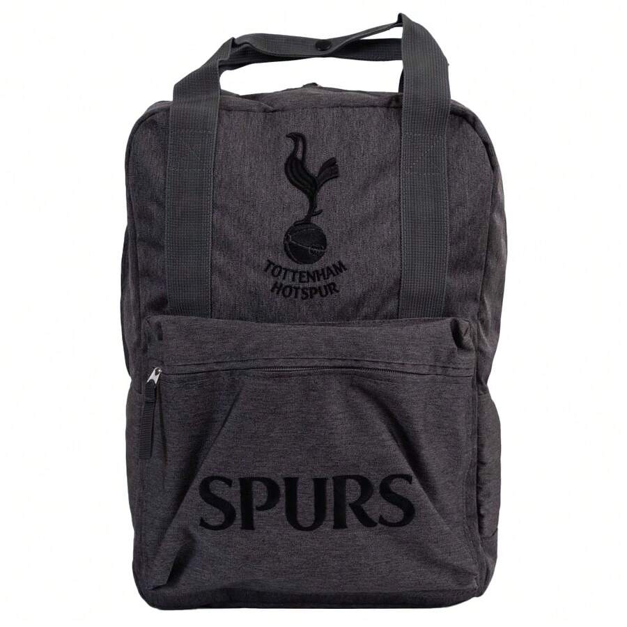 Tottenham Hotspur FC Spurs Premium Crest Backpack - Black/Grey - View 1
