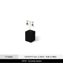 Oirlv Set Pajangan Perhiasan Hitam, Lemari Pajangan Toko, Perlengkapan Pajangan untuk Kalung, Patung, Jam Tangan, Cincin, Anting, Gelang, Rak Dekorasi - Hitam - View 12