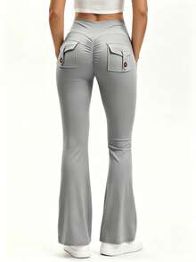 3PCS  Womens Fashion Casual Minimalist Butt-Lifting Peach Shaping Elegant Streetwear Retro Slimming Cute Youthful Campus Classic Leg-Lengthening Set - 3Pcs 3colors-1 - 查看 7