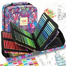 120 Pack Drawing Supplies For Adults, Color Kit, Oil-Based Coloured Pencils For Artists - 120 Color Pencils - View 1
