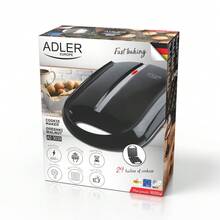 ADLER AD 3039B Electric Nut Cookie Maker 1600W, Walnut Cookie Baking Machine For Homemade Filled Cookies, Bakes 24 Half Shells Per Cycle, Non-Stick Plates, Fast 2-Minute Baking, Cool-Touch Handles And Locking Lid - EU E Type Plug(220-240V) - View 8