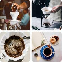 40/80/160pcs Coffee Filter Paper, V-Shaped Coffee Filter Paper, Disposable Coffee & Tea Filter Paper, Suitable For Pour-Over Coffee And Drip Coffee Maker, Outdoor, Travel, Office, Back To School Essential - Multicolor - View 8