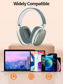 Tagry Wireless Bluetooth Headphones With Microphone, Foldable & Portable, HiFi Stereo, Memory Foam Earcups - Green - View 3