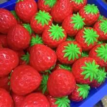 Screaming Strawberry Ball Soft Squeezable Crunchy Realistic Food Fruit Handmade Stress Relief Toy Soft Mochi Squeeze Fingertip Toy Soft Crunchy Silicone Bead Squeeze Toy - Multicolor - View 7