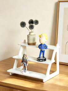 3-Tier Stepped Display Rack, Desktop Multi-Layer Storage Display Stand, Suitable For Small Decor, Collectibles, Figurines - Multicolor - View 2