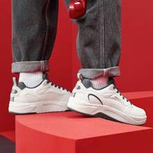 XTEP Qilang Lite Men's Casual Shoes New Versatile Bread Shoes Skate Shoes - White/Gray - View 3
