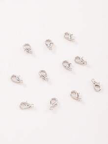 10/20 Pcs/Set Stainless Steel Lobster Clasps, Durable DIY Jewelry Making Accessories For Necklace Bracelet Anklet Repair & Craft - Multicolor - View 6