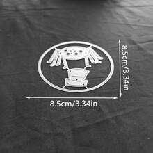 1 st söt hög hatt spindel i metall, rund ram med spindelnätsbakgrund, utstansningsmall för barnvänliga lagergräddade gratulationskort, scrapbooking, papperspyssel, prägling och Halloweenfestdekorationer - Flerfärgad - Visa 7