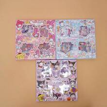 192pcs PET Sticker Set, Sanrio Hello Kitty & Friends And "Vanilla Roll" Outdoor Theme, Waterproof, Cute Cartoon And Animal Patterns, Suitable For DIY Crafts, Scrapbooking, Decorating Laptops Or Water Bottles, Making Handmade Artworks Or Photo Albums - Multicolor - View 7
