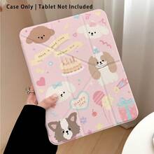 Funda protectora para tableta con soporte y efecto de pintura de patrón de perros lindos, pastel y globos, compatible con Honor 8/9/10/X8/X8A/X9/X8Pro/X9Pro, MatePad SE 11"/MatePad 11"/11.5", MatePad Pro, Apple 10th/11th Gen 2025 (A16), Galaxy Tab A7/A9 y otros modelos populares - Estilo 3 - Ver 4