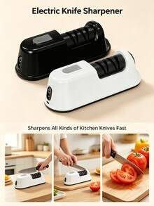 Fully Automatic Electric Knife Sharpener, Portable Multi-Function Small Knife Grinder, Handheld Kitchen Knife Sharpening Tool, USB Rechargeable 1200mAh Built-In Battery, Fully Automatic Electric Knife Sharpener, Multi-Function Small Knife Grinder For Home Kitchen Daily Use, Kitchen Small Appliance - Multicolor - View 13
