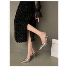 Women Heeled Sandals - 銀色 - 查看 2