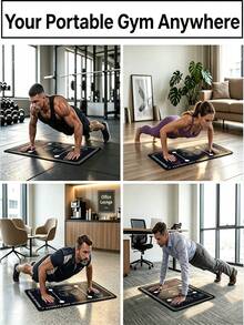 Beginner Push-Up Assist Pad, Non-Slip Push-Up Training Mat With Hand Placement Positions, 80x50cm, 3.5mm, Suitable For Chest, Shoulder And Triceps Home Workout Exercise Mat - A - View 11