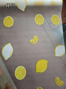 Waterproof Refrigerator Mat, 3 Mixed Colors - Moisture-Proof, Non-Slip, Washable And Reusable, EVA Material, Featuring Novel Strawberry, Lemon, Cherry Patterns, Suitable For Refrigerator, Drawer, Shoe Cabinet, Kitchen Cabinet Decoration - Multicolor - View 11