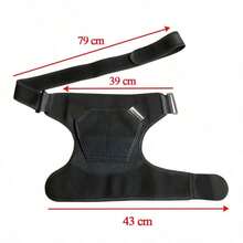 Adjustable Shoulder & Elbow Support Brace With Rotating Joint Stabilizer, Prevents Overextension Of Left/Right Arm During Running (3-Level Compression Sleeve) - Black - View 8