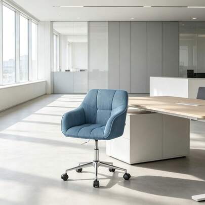 Moderner Drehstuhl Mit Rückenlehne,Komfortabler Bürostuhl,Stilvoller Schreibtischstuhl,Eleganter Sessel(Nur Mit 1pcs Bürostuhl)