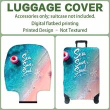 1PC, Flat Print Design, Print Design - No Texture, Accessories Only, Luggage Protective Cover, Does Not Include The Luggage Shown In The Picture, Suitable For 20 To 30 Inch Luggage, Made Of Thickened High-Quality Fabric, Essential Accessory For Your Travel And Checked Luggage. - Multicolor - View 9