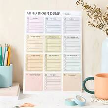 50pcs Tear-Off Planner, Macaron Color Organizer, Task Classification Planner, Suitable For Self-Planners, Planners, Self-Managers And Personal Organizers - Rectangle - View 4