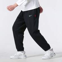 Nike Sportswear Men's Casual Pants, Soft, Breathable, Versatile, And Comfortable For Outdoor Wear - Black - View 3
