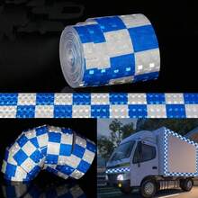 Pita Reflektif Perekat Mandiri Tugas Berat PVC Tahan Air Pita Reflektif Penanda Jalan Cocok Untuk Truk, Mobil, Trailer, Sepeda, Helm, Pakaian Serbaguna (5cm*3m) - MultiWarna - View 31